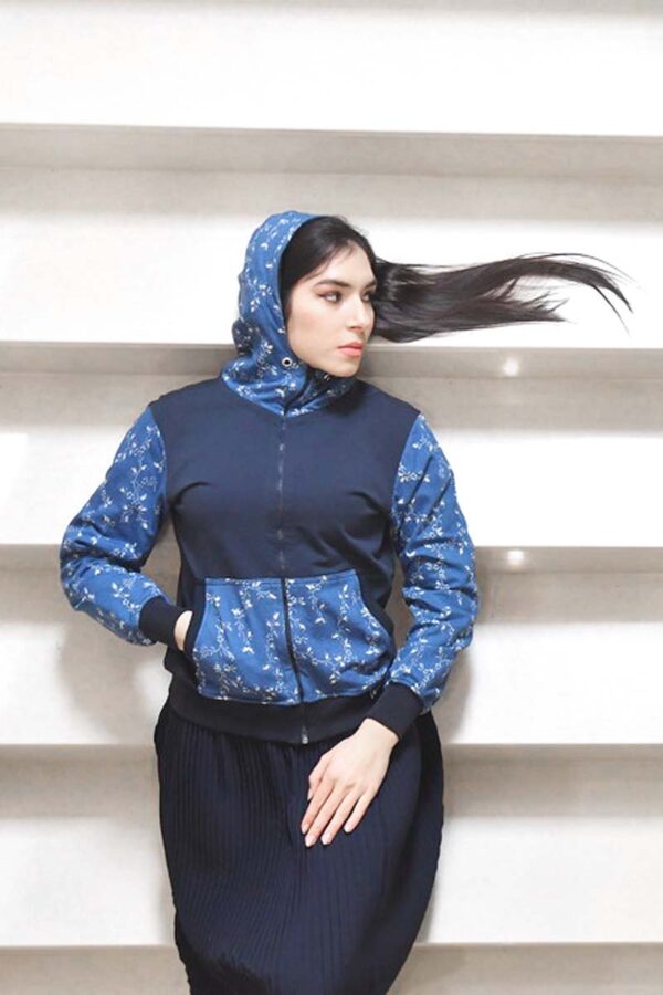 örökkék // everblue - Heritage női v2 kapucnis - indás