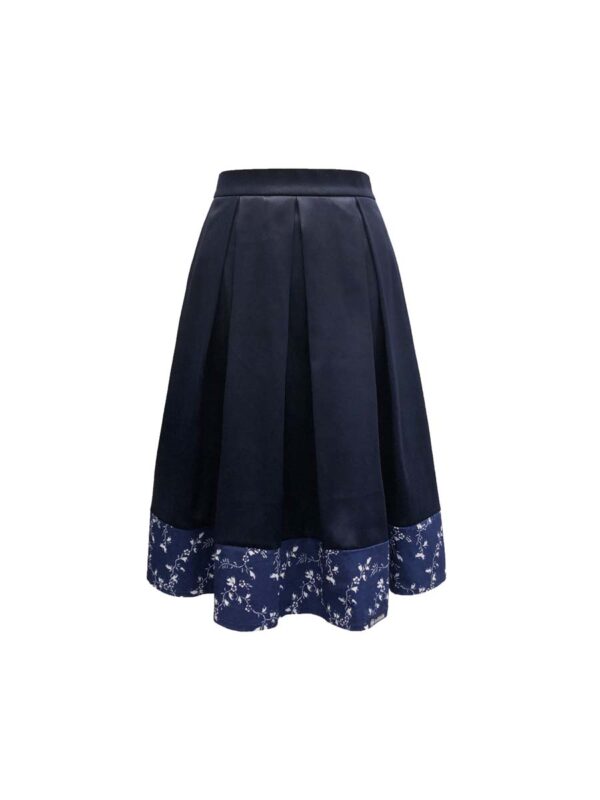 örökkék // everblue - Heritage női szatén szoknya - indás