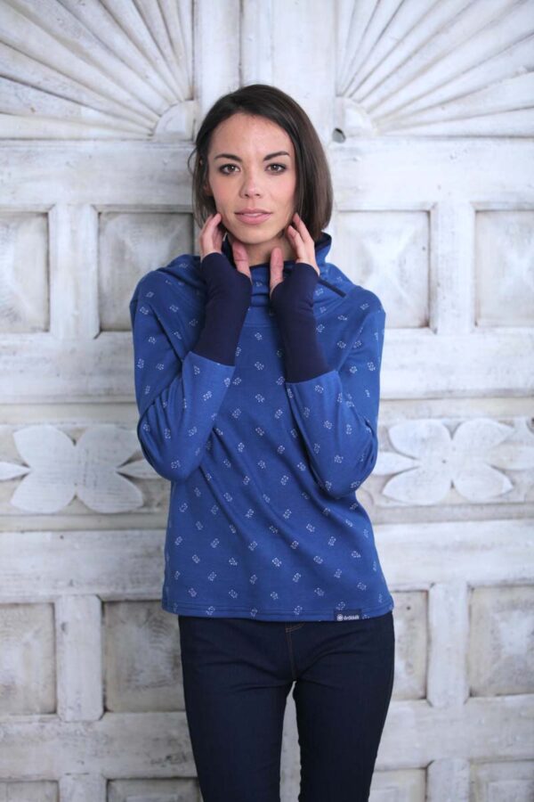 örökkék // everblue - Heritage női kámzsás - Száras kisvirág - Image 3