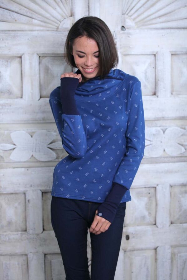 örökkék // everblue - Heritage női kámzsás - Száras kisvirág - Image 2