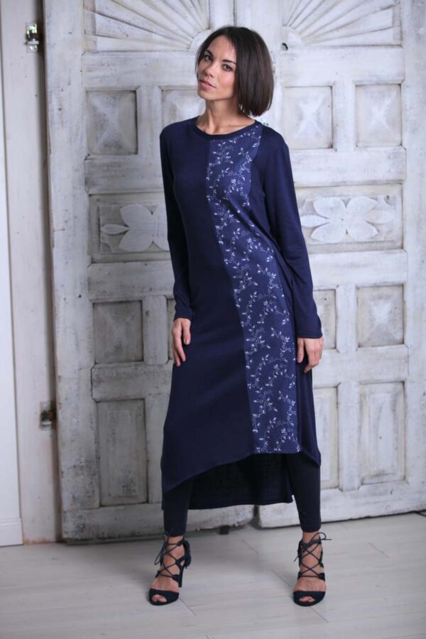 örökkék // everblue - Heritage női vertikál ruha - indás