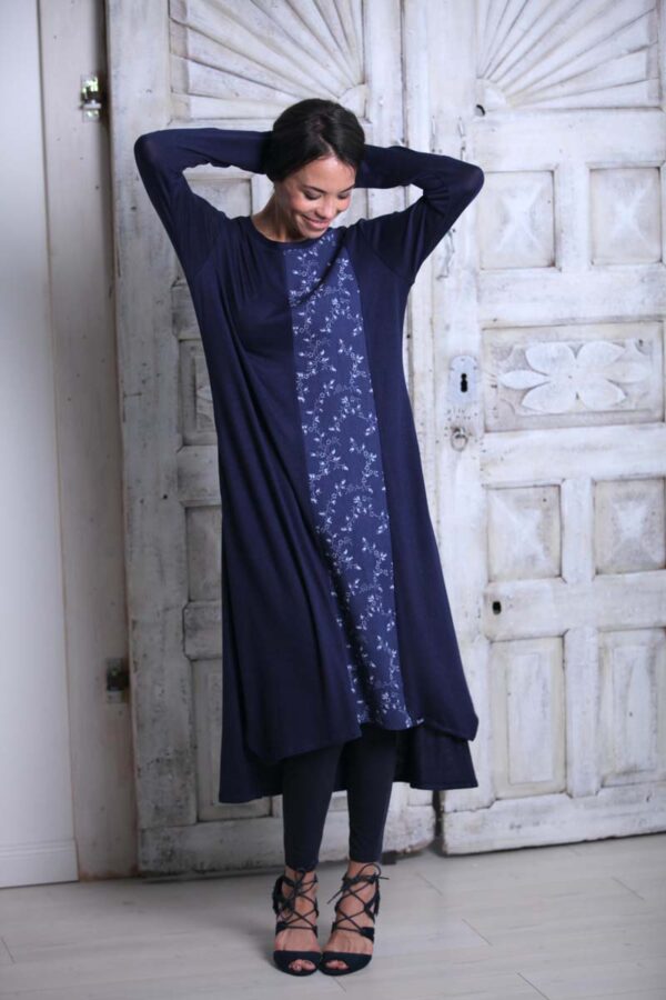 örökkék // everblue - Heritage női vertikál ruha - indás - Image 4