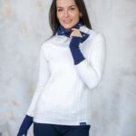 örökkék // everblue - Reform női kámzsás - Fonott Fehér